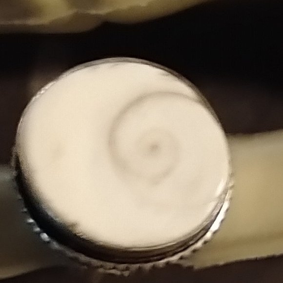 New ring white swirl agate stone in silver setting and band sizes 6, 7, 8 - Picture 2 of 4